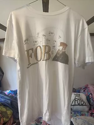 Buy RARE Fall Out Boy Folie À Deux White 2009 European Tour Tshirt - Size M • 30£