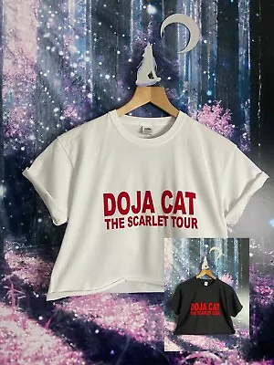 Buy VIOLET WOLVES 'Doja Cat Scarlet Tour' CROP TOP T-SHIRT • 12.99£