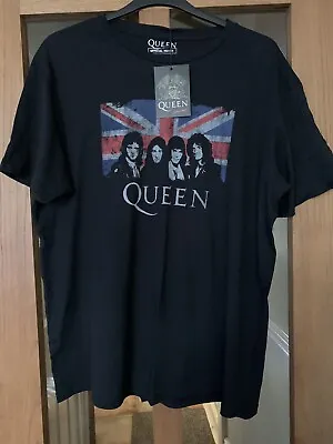 Buy Queen Official Merch Black T-shirt Size Xl Bnwt • 17.49£