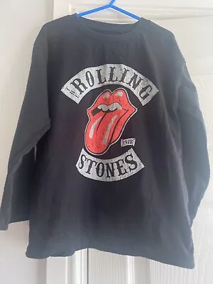 Buy Girls NEXT Rolling Stones Top. Age 6-7 Years. Black. Band T-shirt. Worn Once • 0.99£