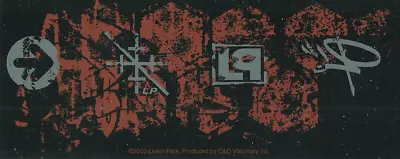 Buy LINKIN PARK Sticker 19 - 2003 Cat No. S-2591 VINYL STICKER Official Merch OOP • 1.99£