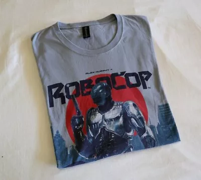 Buy Robo Cop Alex Murphy Movie Poster Tee Shirt Grey XL Graphic Collectable  • 40.11£