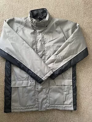 Buy Vintage Nike Grey Tag Winter Jacket Coat Y2K P2P 24” Pocket Logo Swoosh On Rear • 29.99£