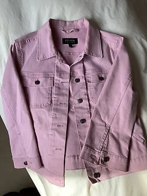 Buy Womens Denim Jacket Escada Sport Designer Large Pink In Very Good Condition  • 30.99£