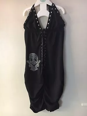 Buy Rock/Gothic Style Dress With Diamanté Skull • 14£