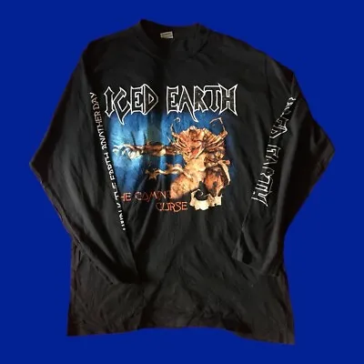 Buy Iced Earth Long Sleeve Vintage Graphic T Shirt • 55£