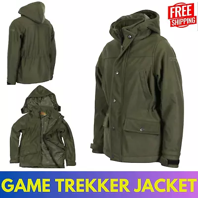 Buy Mens Game Rekker Waterproof Jacket Hunting Shooting Mesh Lined Hunters Coat UK • 58.99£