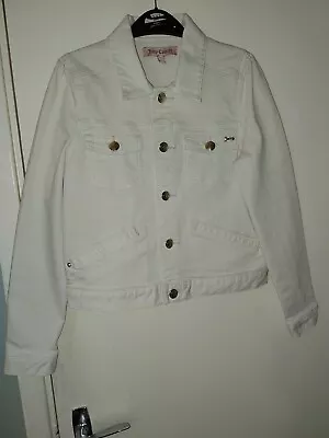 Buy Womens Short Fitted Stretchy Pale Pink Denim Jacket - Size 8/10 - JUICY COUTURE • 9.50£