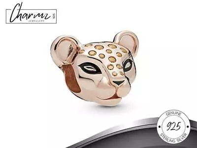 Buy Rose Gold Leopard Bracelet Charm, Lion King Jewellery, Simba Nala Charm • 23.99£