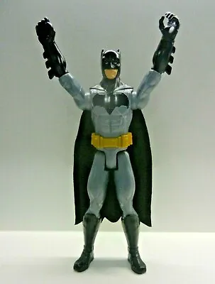 Buy Batman 12  Action Figure With Cloth Cape Black & Grey 2015 Mattel DC Comics   • 6.99£