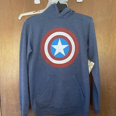 Buy Marvel Captain America Hoodie Size Medium 8 With Tags • 11.81£