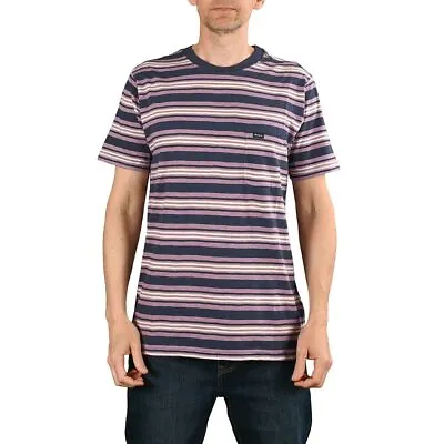 Buy RVCA Damian Crew S/S T-Shirt - Moody Blue • 19.99£