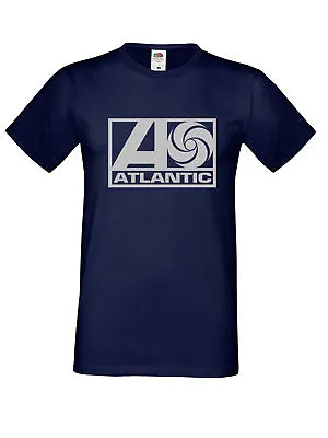 Buy Atlantic Records Label Nothern Soul Silver Logo T Shirt Motown Wigan Casino • 10.97£