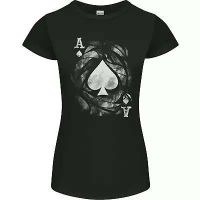 Buy The Ace Of Spades Womens Petite Cut T-Shirt • 9.99£