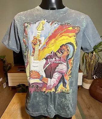 Buy Jimi Hendrix Graphic Print Mens T Shirt Size L No Time Tie Dye RARE • 17.99£