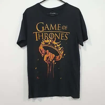 Buy Game Of Thrones Fist Crown Graphic Black T-Shirt Size Medium HBO Official Merch • 10.83£