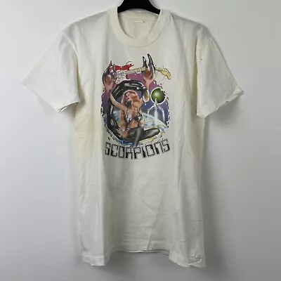 Buy Vintage 1992 Scorpions Rare Band Tour T-Shirt L • 5£
