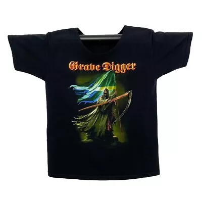 Buy GRAVE DIGGER “Hammer Of The Scots” Metal Band Scoop Neck T-Shirt Women's M L • 12.80£