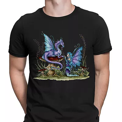 Buy Companions Fairy And Dragon Best Friends Classic Mens T-Shirts Tee Top #DGV • 9.99£
