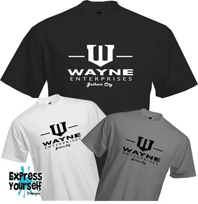 Buy WAYNE ENTERPRISES - BATMAN - DARK KNIGHT - Superhero - Quality T Shirt - *NEW* • 9.99£