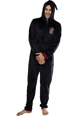 Buy Harry Potter Adult Men's Hooded One-Piece Pajama Union Suit • 35.86£