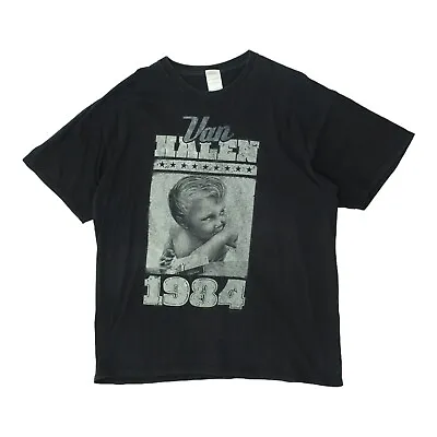 Buy Van Halen 1984 Mens Black Tshirt | Vintage American Rock Band Music VTG • 25£