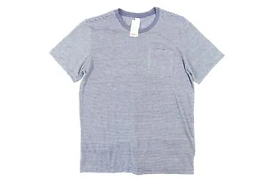 Buy Alternative Apparel Striped Soft Pocket Medum Blue Tshirt Mens Nwt New • 8.59£