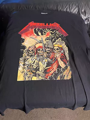 Buy Metallica Tour T Shirt Official Band Merch 2xl Near Mint Amazing Art Skeletons • 11.34£
