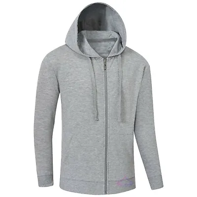 Buy Mens Plain Hooded Sweatshirt Hoodie Joggers Sweatshirt Zip Up Hoody Jumpers Tops • 9.89£