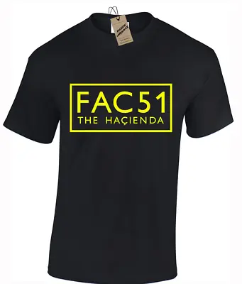 Buy Hacienda Mens T Shirt Manchester Rave Scene 90's Acid House Music Factory Record • 10.99£