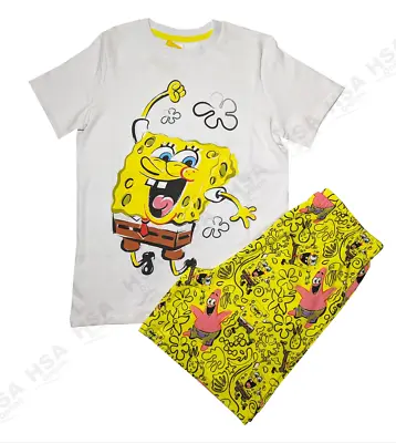 Buy Spongebob Squarepants Boys Character Pyjama Nightwear Tshirt Shorts World Book • 9.99£