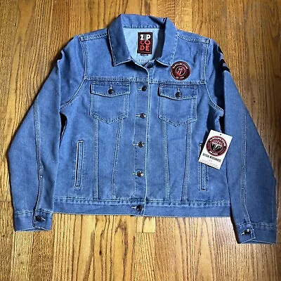 Buy NWT The Rolling Stones Official Zip Code  Women's Denim Jacket Size Extra Large • 55.93£