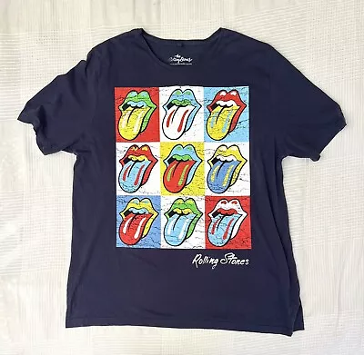 Buy The Rolling Stones Logo T-Shirt Black SIZE XXL • 10£