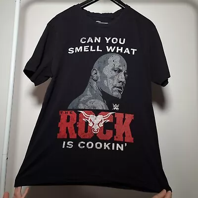 Buy WWE The Rock T-shirt 2015 Can You Smell What The Rock Is Cookin Size Large • 30.34£