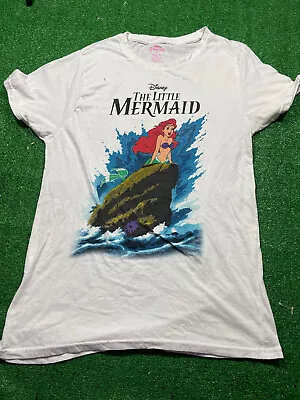 Buy Disney The Little Mermaid T-Shirt Sz Large Women's Movie Promo Retro • 9.50£