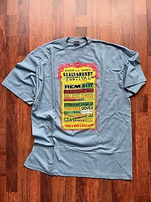 Buy Vintage 2003 Glastonbury Festival T-Shirt Large: REM, Moby, Radiohead, Suede... • 75£