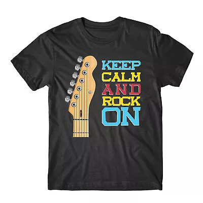 Buy Keep Calm And Rock On Music Festival Matching Family T-Shirt • 9.99£