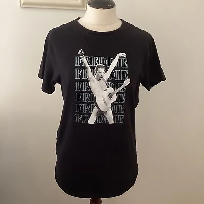 Buy Primark Freddie Mercury Official Merch Black T Shirt Top With Logo Size Xs • 7£