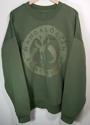 Buy Disney Mandalorian Boba Fett The Child Yoda Sweatshirt Sweater Green Men's XXL • 28.94£