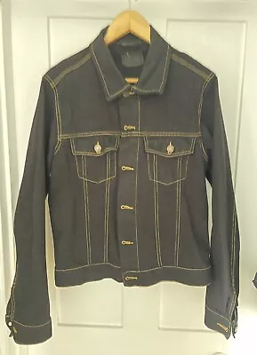 Buy Men’s Denim Jacket. Navy Blue/Black. Medium. Excellent Condition • 9£