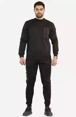 Buy Mens Plain Tracksuit SWEATSHIRT TOP Pullover Track Suit Set Top 2pcs S - XL • 17.95£