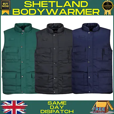 Buy Portwest Classic Men Body Warmer Jacket Padded Shower Proof Warmth Workwear S414 • 29.89£