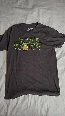 Buy Grey Star Wars Grogu Tshirt Youth XL • 3.78£