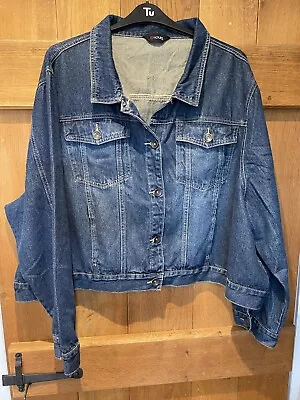 Buy Ladies YOURS Blue Jean Short Jacket Size 26/28/30/32 • 10£