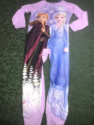 Buy NWT Frozen Anna Elsa Sleeper Pajamas 4 5 Birthdays Christmas Hanukkah Twins Girl • 10.29£