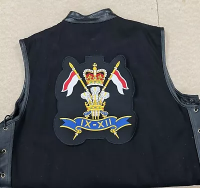 Buy 9th / 12th Royal Lancers Embroidered Denim And Leather Sleeveless Summer Vest  • 135£