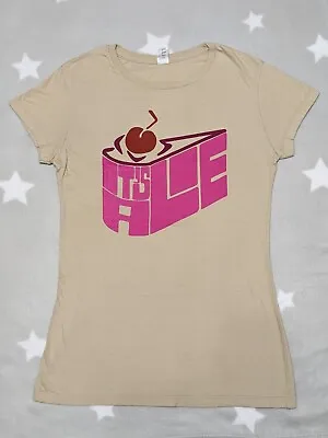 Buy Portal Ladies XL (UK 8-10) Nude/Taupe T-Shirt/Top, The Cake Is A Lie, Video Game • 5£