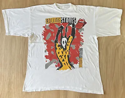 Buy Vintage 1995 The Rolling Stones T-Shirt Voodoo Lounge European Tour Retro Rock • 83.25£