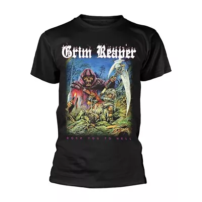 Buy GRIM REAPER - ROCK YOU TO HELL - Size XXL - New T Shirt - J72z • 17.15£