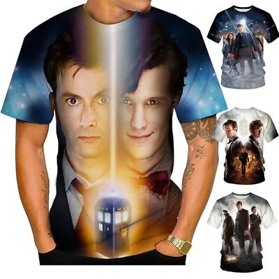 Buy Movie Doctor Who Casual Women Men T-Shirt 3D Print Short Sleeve Tee Tops • 9.56£